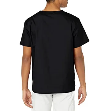 Dickies Black V-Neck Scrubs Shirt for Men - Medium