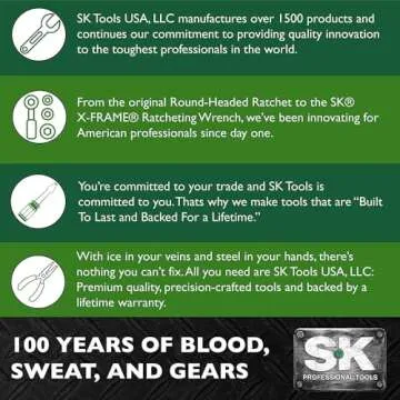 SK Professional 15-Piece Wrench Set - Durable & Precise