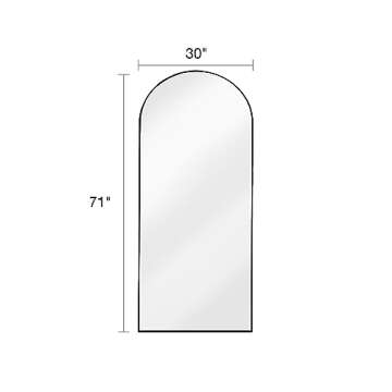 DYNWELL Arched Full Length Mirror – Elegant & Stylish