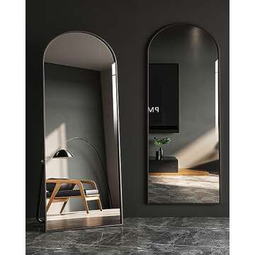 DYNWELL Arched Full Length Mirror – Elegant & Stylish