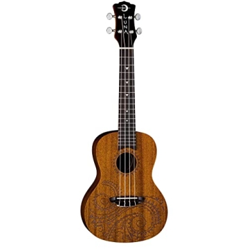 Luna Tattoo Concert Ukulele with Gig Bag for Beginners