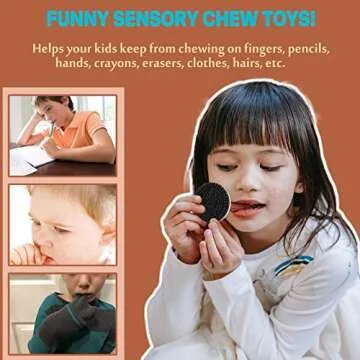 Chew Necklaces for Sensory Kids - Silicone Chewy Toys 2 Pack