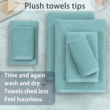 Luxurious 6-Piece Quick-Dry Cotton Towel Set