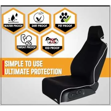 Gorla Gear Neoprene Car Seat Cover Waterproof Stain Resistant