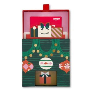 Amazon Gift Card in Festive Gingerbread House Design