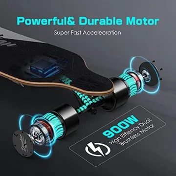 DresKar Electric Skateboard - Speed up to 26 MPH and 12.5 Miles Range