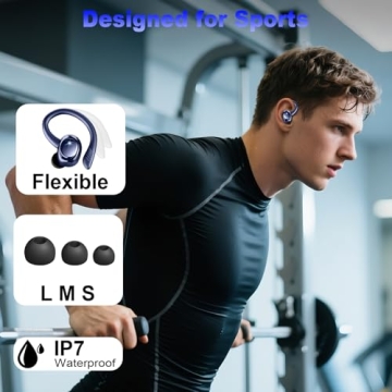 Hupoaf Wireless Earbuds - 50H Deep Bass & IP7 Waterproof