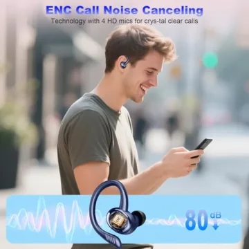 Hupoaf Wireless Earbuds - 50H Deep Bass & IP7 Waterproof