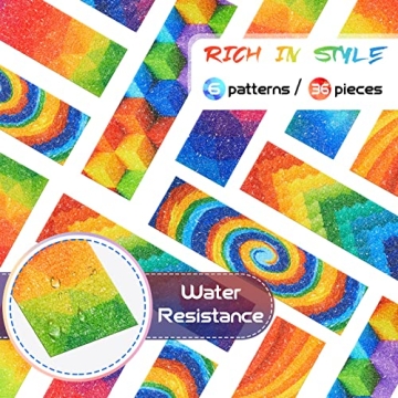 Cute 36 Pieces Sensory Stickers for Stress Relief and Fidgeting