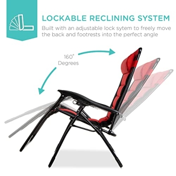Comfortable Oversized Zero Gravity Chair for Outdoor Relaxation