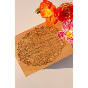 Love Never Ends Wooden Keepsake Box for Couple Wedding Anniversary Gift [Personalized Jewelry Box for Mom, Large Memory Box for Him Her, Made in the USA]