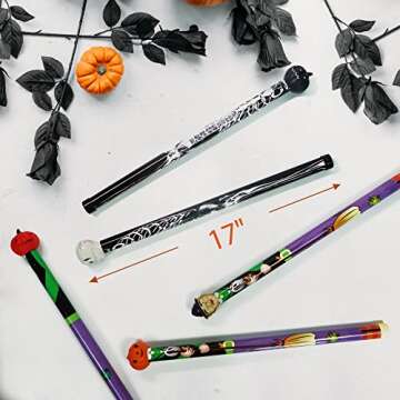 Novelty Place Halloween Themed 16" Groan Tube Noise Makers 5 Pack - Funny Party Noisemaker for Kids and Adults