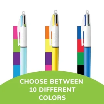 BIC 4-Color Pens - Perfect for Creative Writing & Organization