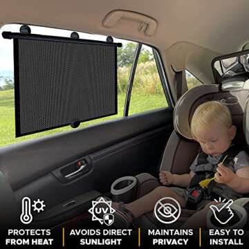 EcoNour Car Window Covers for Baby - Ultimate Sun Protection