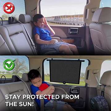 EcoNour Car Window Covers for Baby - Ultimate Sun Protection