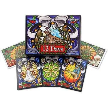 Calliope Games 12 Days of Christmas Kids Games Fun Card Game for Family Kid and Adults Gifts for Stocking Stuffer 3-5 Player