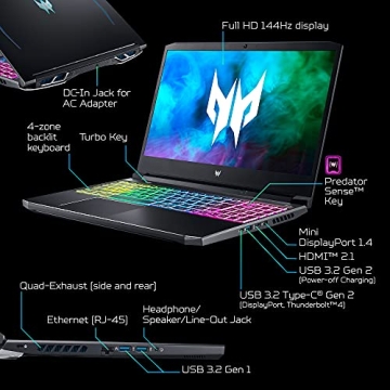 Acer Predator Helios 300 Gaming Laptop with RTX 3060