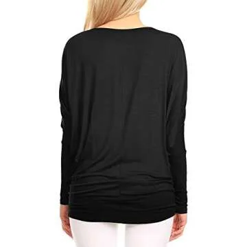 LL WT826 Women's Flowy Batwing Dolman Top - Soft & Chic