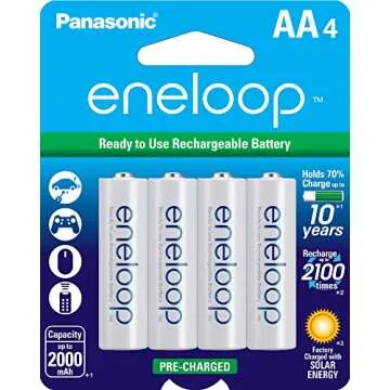 Panasonic Eneloop Battery Charger & 4 Rechargeable Batteries