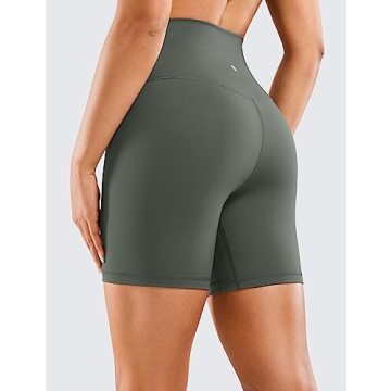 CRZ YOGA Naked Feeling Biker Shorts for Women - 6 Inches