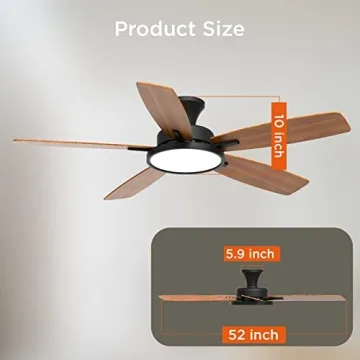 Elegant TALOYA Ceiling Fan with Lights and Remote Control
