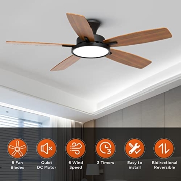 Elegant TALOYA Ceiling Fan with Lights and Remote Control