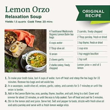 Organic Lemon Balm Herbal Tea for Calming and Digestion