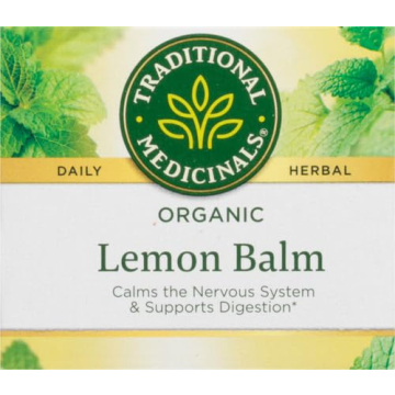 Organic Lemon Balm Herbal Tea for Calming and Digestion
