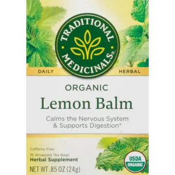 Organic Lemon Balm Herbal Tea for Calming and Digestion
