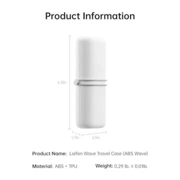 Laifen Wave Toothbrush Travel Case - Lightweight & Hygienic