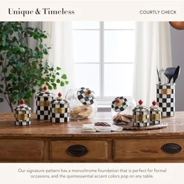 MACKENZIE-CHILDS Enamel Utensil Set with Cute Holder