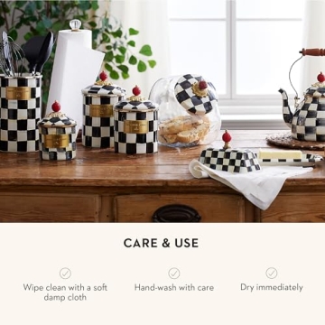 MACKENZIE-CHILDS Enamel Utensil Set with Cute Holder