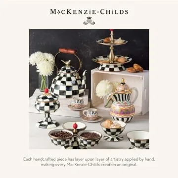MACKENZIE-CHILDS Enamel Utensil Set with Cute Holder
