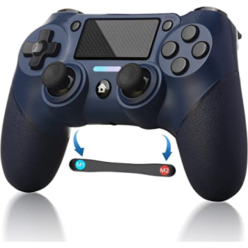Jusubb PS4 Controller Replacement Programmable 6-axis Gyro