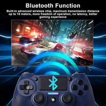 Jusubb PS4 Controller Replacement Programmable 6-axis Gyro