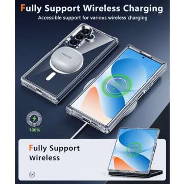 FNTCASE Galaxy Z-Fold-7 Magnetic Clear Case with Protection