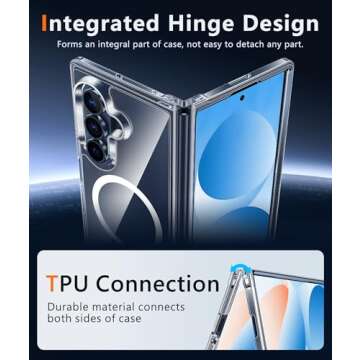 FNTCASE Galaxy Z-Fold-7 Magnetic Clear Case with Protection