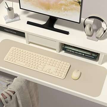 UBOTIE Wireless Keyboards and Mouse, Quiet Scissor Switches Slim Keyboards Mice Set, Silent Full Siz...