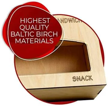 ELITE DESIGN Solid Wood Ziplock Bag Storage Organizer