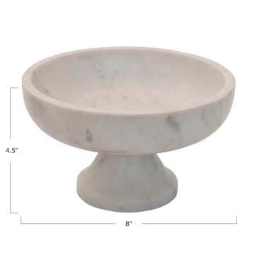 Elegant Bloomingville Marble Footed Bowl for Home Decor