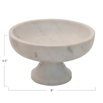 Elegant Bloomingville Marble Footed Bowl for Home Decor