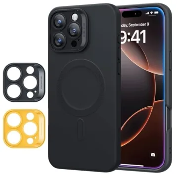 ESR for iPhone16 Pro Case with MagSafe, Supports Magnetic Charging, Smooth & Slim Silicone Case, Sho...