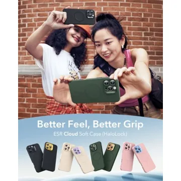 ESR for iPhone16 Pro Case with MagSafe, Supports Magnetic Charging, Smooth & Slim Silicone Case, Shockproof,for iPhone 16 Pro 6.3 inch Black