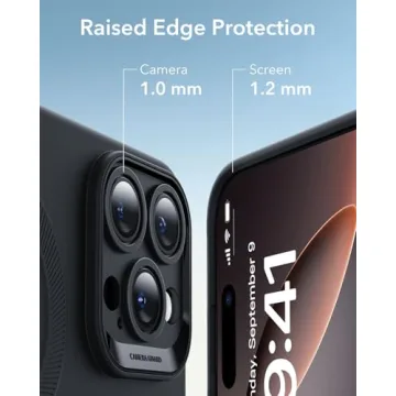 ESR for iPhone16 Pro Case with MagSafe, Supports Magnetic Charging, Smooth & Slim Silicone Case, Shockproof,for iPhone 16 Pro 6.3 inch Black