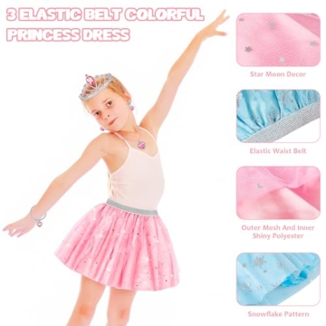 Princess Dress Up Toys Set for Girls Age 3-6