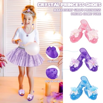 Princess Dress Up Toys Set for Girls Age 3-6