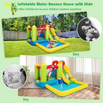 Fun COSTZON Kids Water Slide Bounce House for All