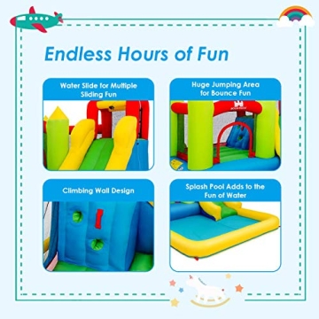 Fun COSTZON Kids Water Slide Bounce House for All