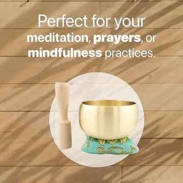4-Inch Tibetan Singing Bowl Set for Soothing Meditation and Healing