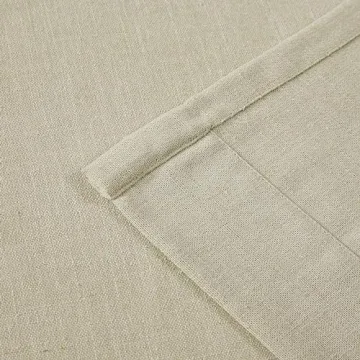 Vision Home Sand Pinch Pleated Semi Sheer Curtains 108 inch